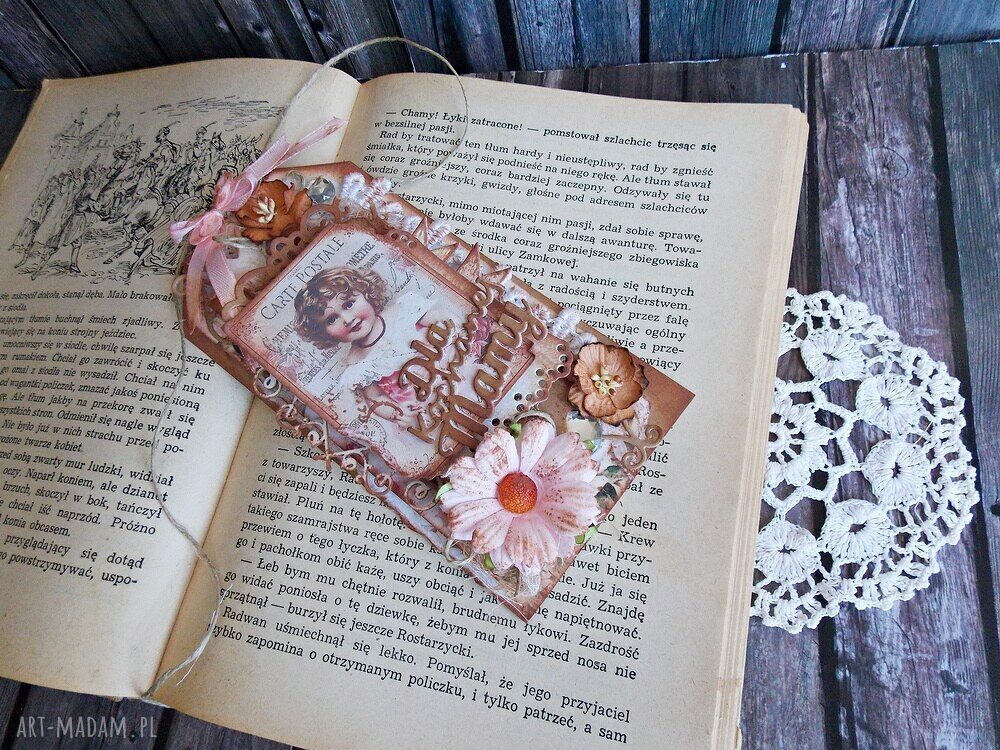 Zakładka dla mamy - rękodzieło handmade