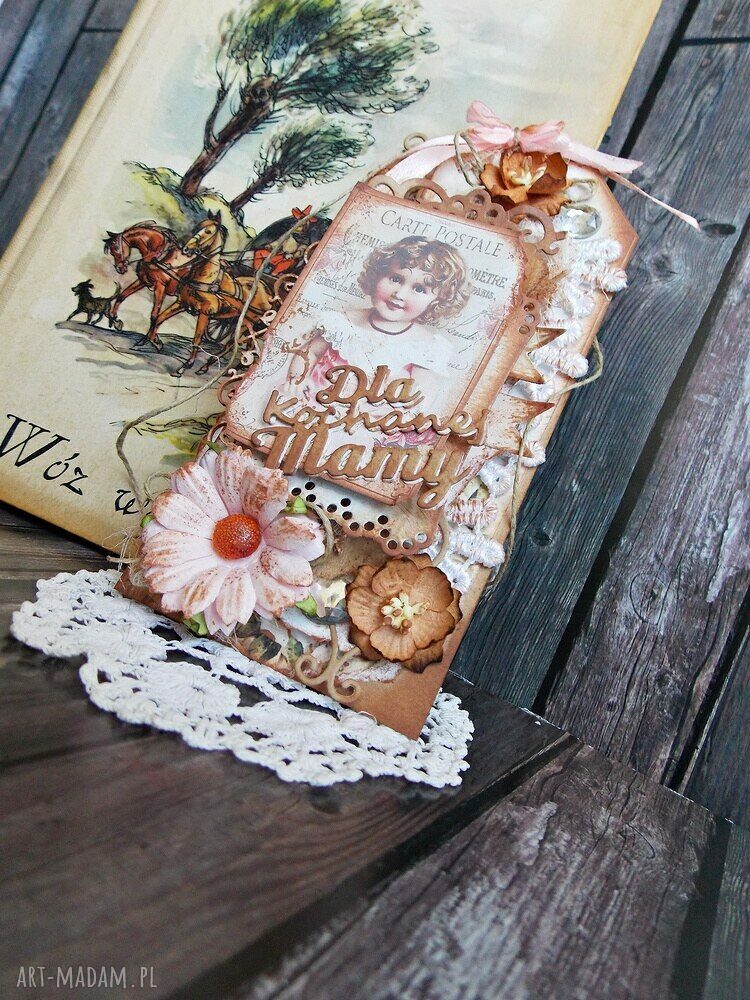 Zakładka dla mamy - rękodzieło handmade