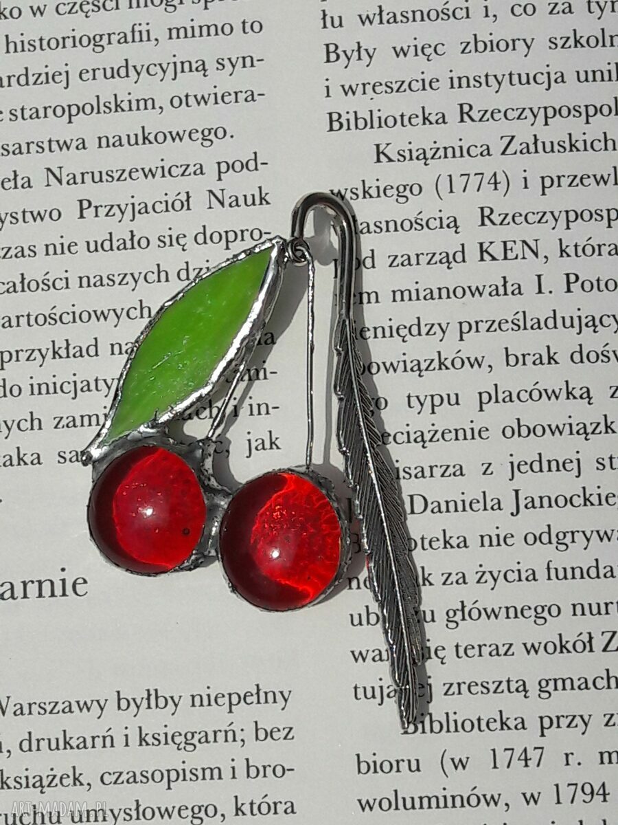 Zakładka do książki Tiffany ze szkła witrażowego