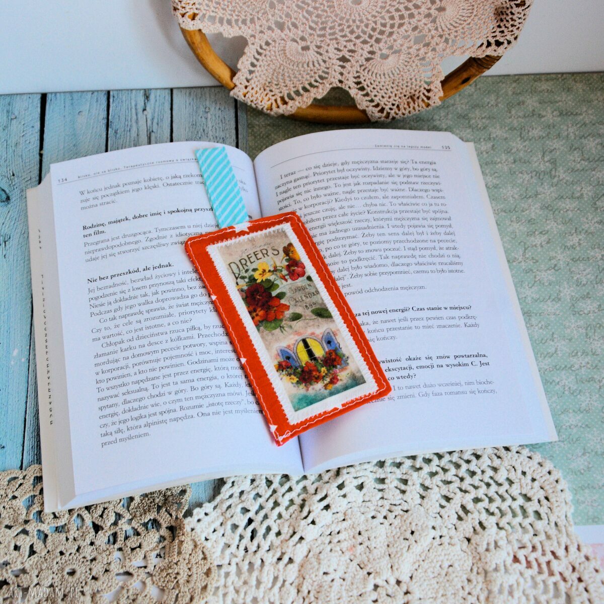 Zakładka do książki - Nasturcje i Tulipany