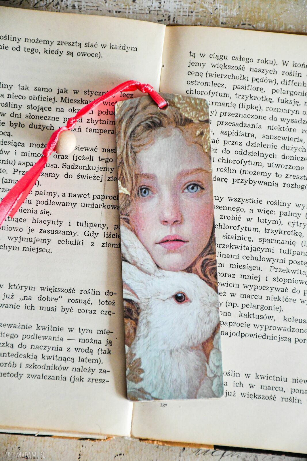 Zakładka do książki - Podążaj za białym królikiem