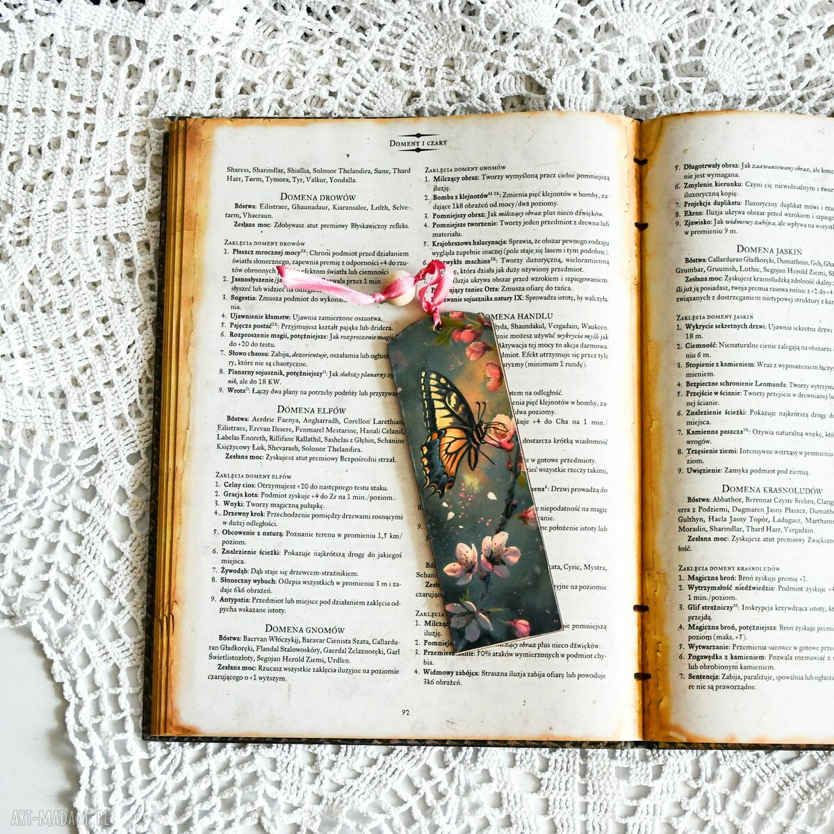 Zakładka do książki “Motylem jestem” - drewniana, ręcznie robiona