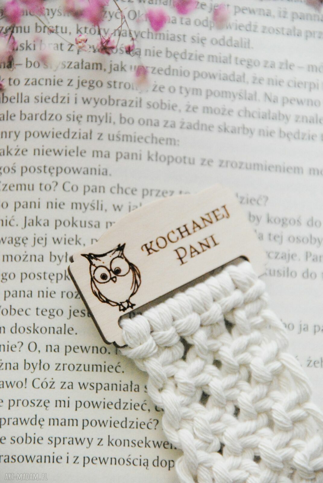 Ręcznie robiona zakładka do książki dla nauczycielki - Pani Sowa