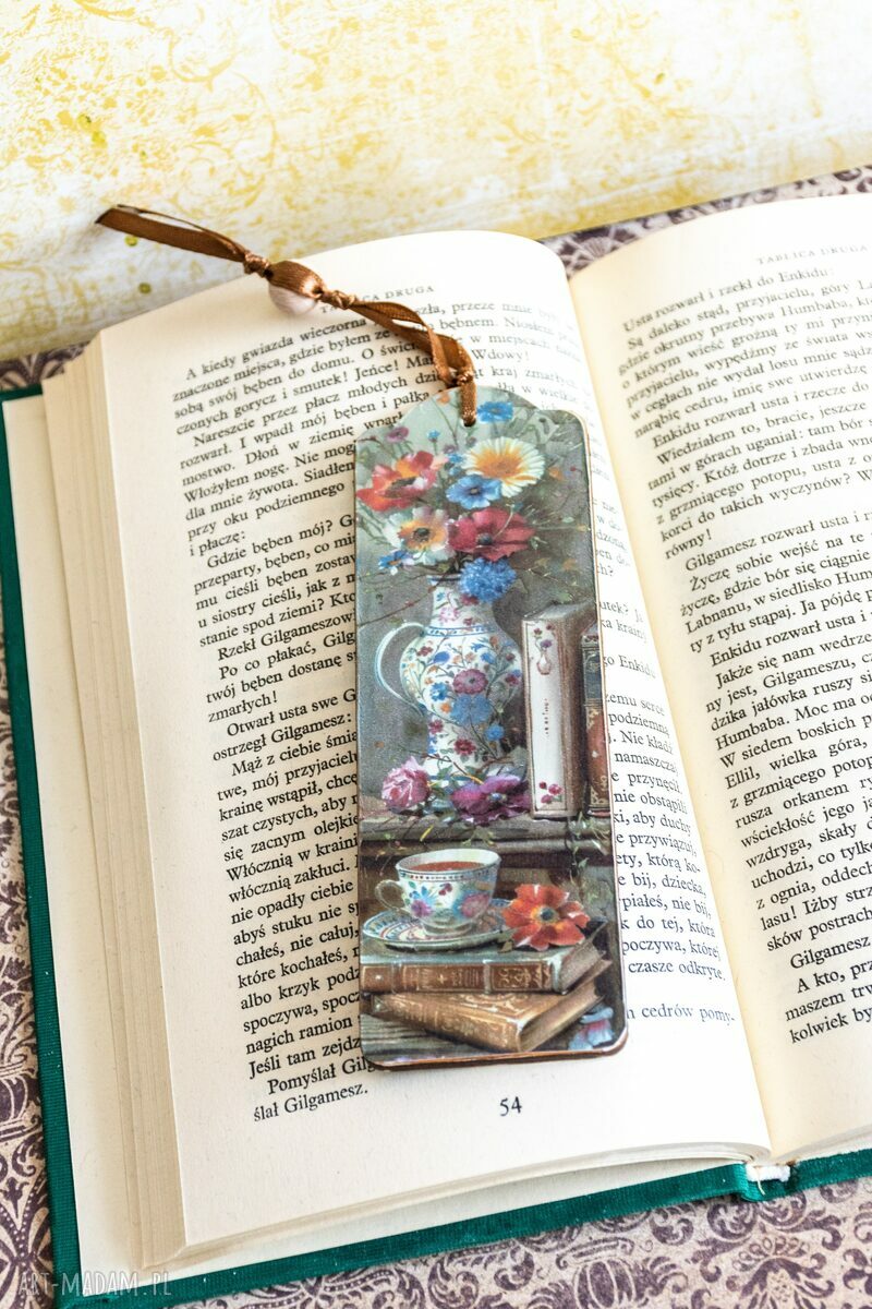 Zakładka do książki „Kocham konie nr 2” - drewniana handmade