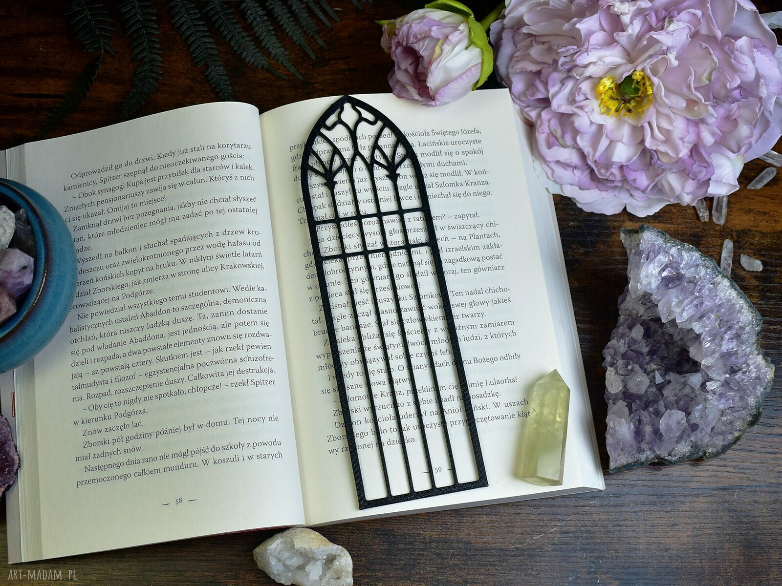 zakładki: Zakładka do książki katedra, gotycka rozeta #1 HandMade