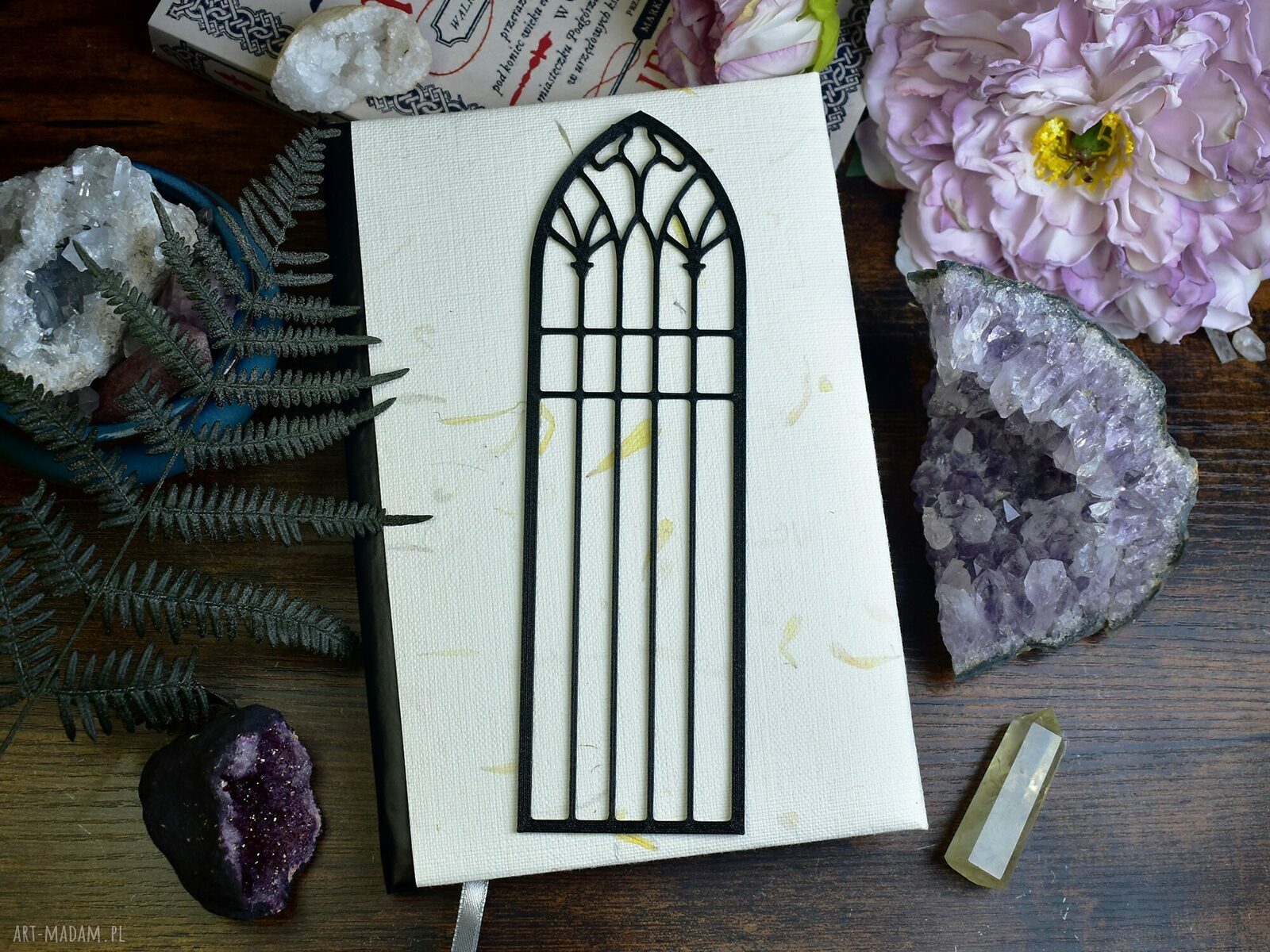 Zakładka książki gotycka katedra rozeta wyjątkowa inspirowana