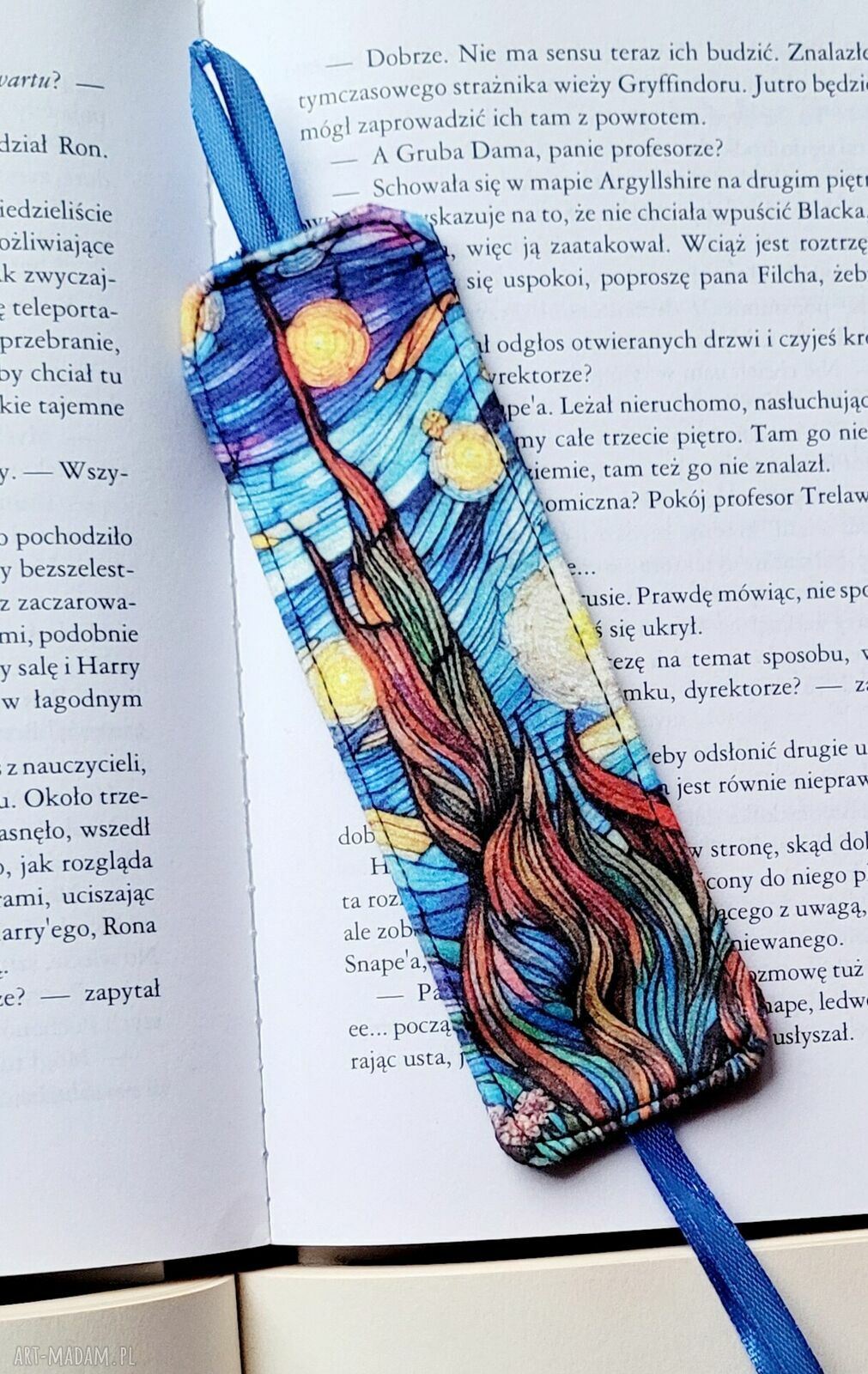 Zakładka do książki Gwiazdy 1 - ręcznie robiona Krolikowo