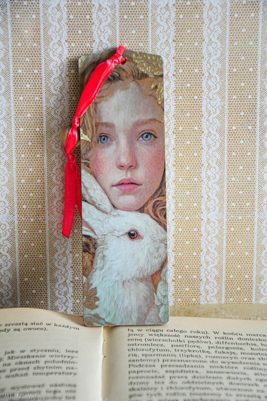 Zakładka do książki - Podążaj za białym królikiem