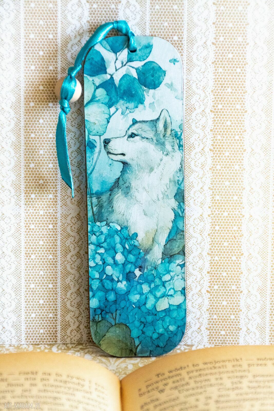 Zakładka do książki - Psie marzenia (Husky)