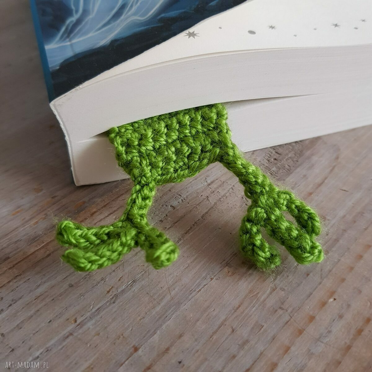 Zakładka do książki Żabka - ręcznie robiona handmade