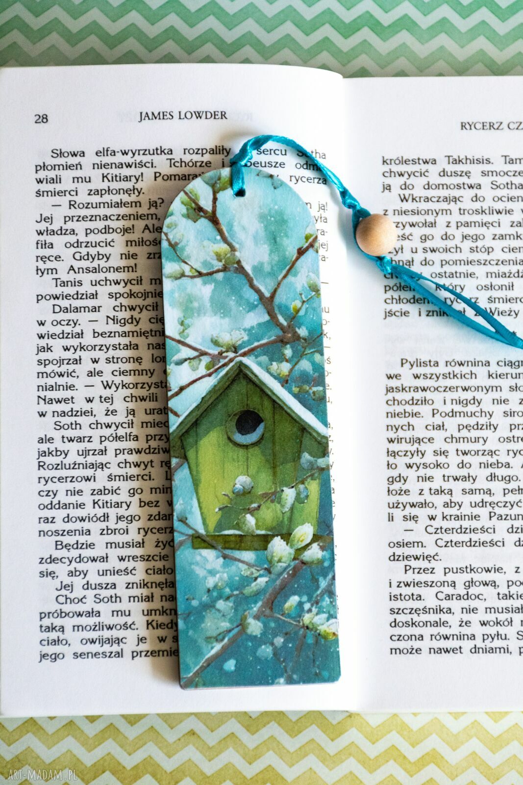Zakładka do książki - Kocurek w ogrodzie