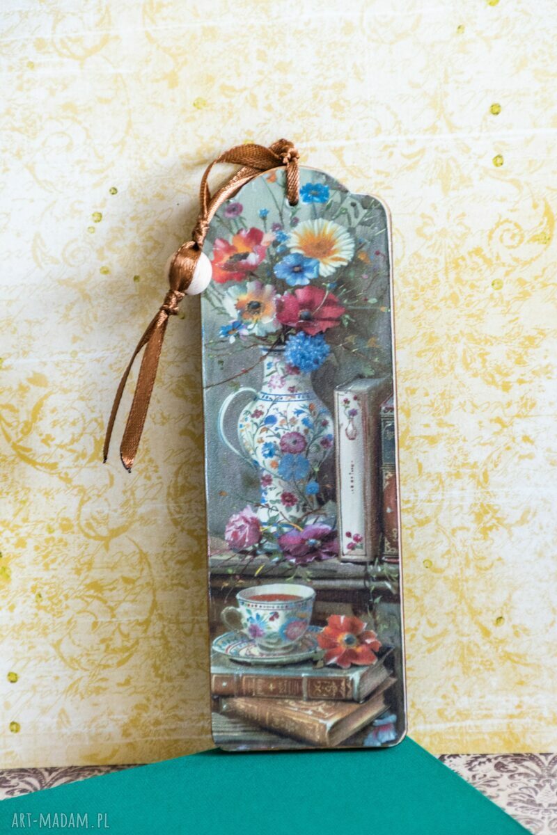 Zakładka do książki „Kocham konie nr 2” - drewniana handmade