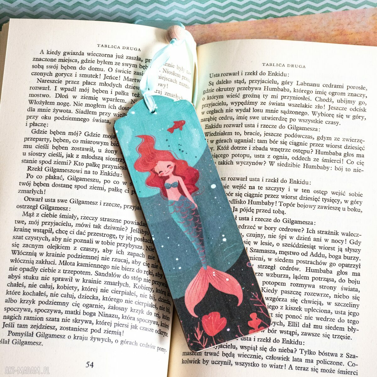 Zakładka do książki Syreni śpiew - drewniana latarnia morska