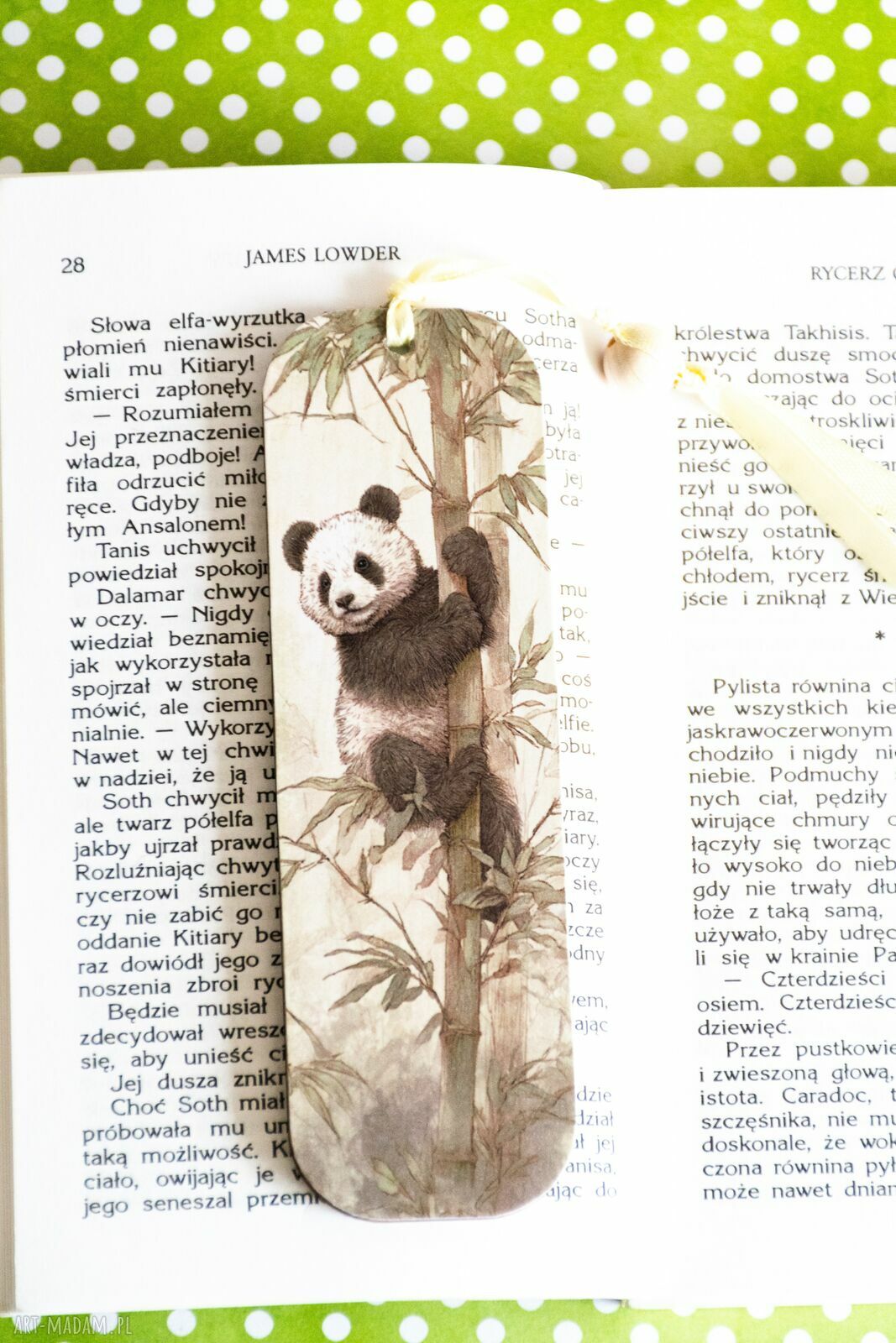 Zakładka do książki - Kocham pandy