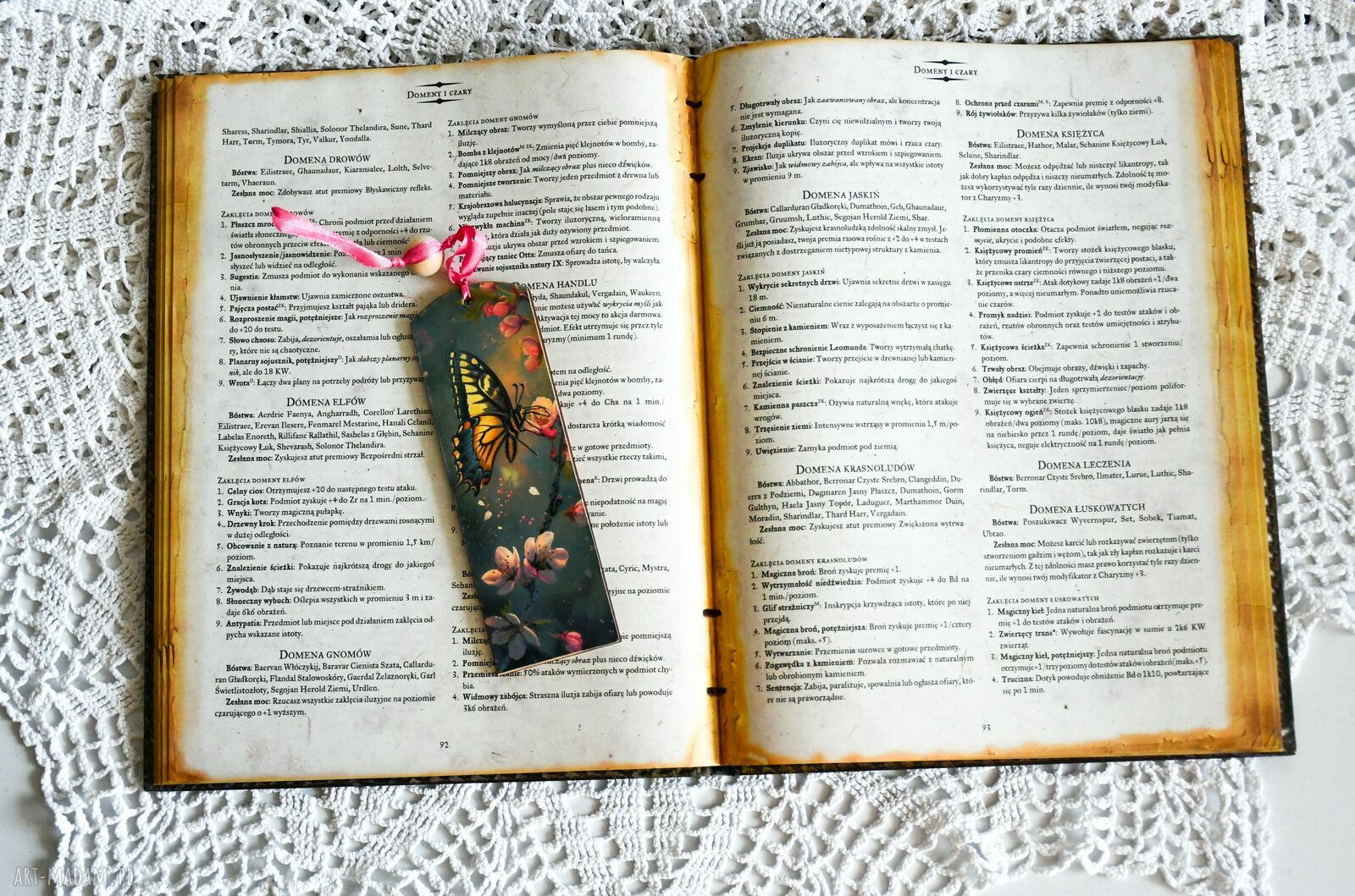 Zakładka do książki “Motylem jestem” - drewniana, ręcznie robiona