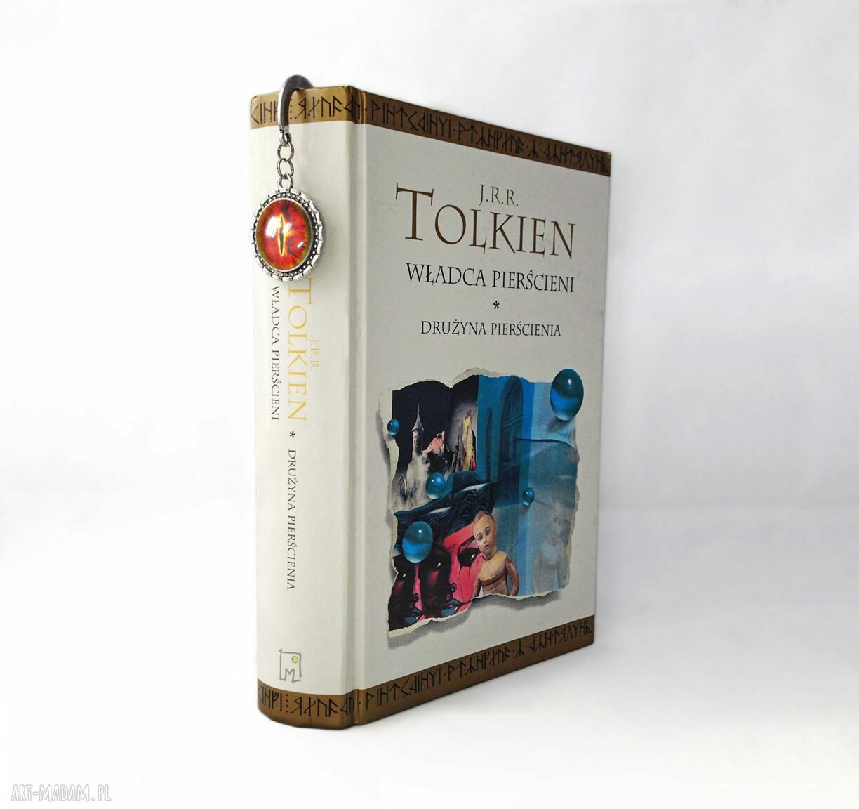 Zakładka książki oko saurona sauron fantasy władca duża kształcie