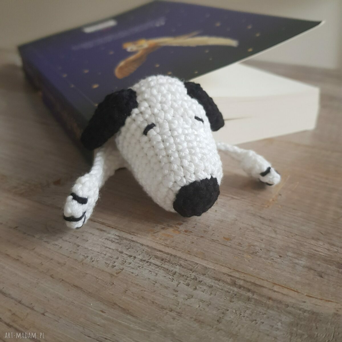 Zakładka do książki Piesek Snoopy - ręcznie robiona