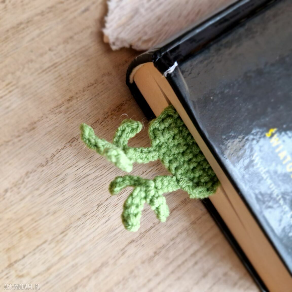Zakładka do książki handmade - żabka