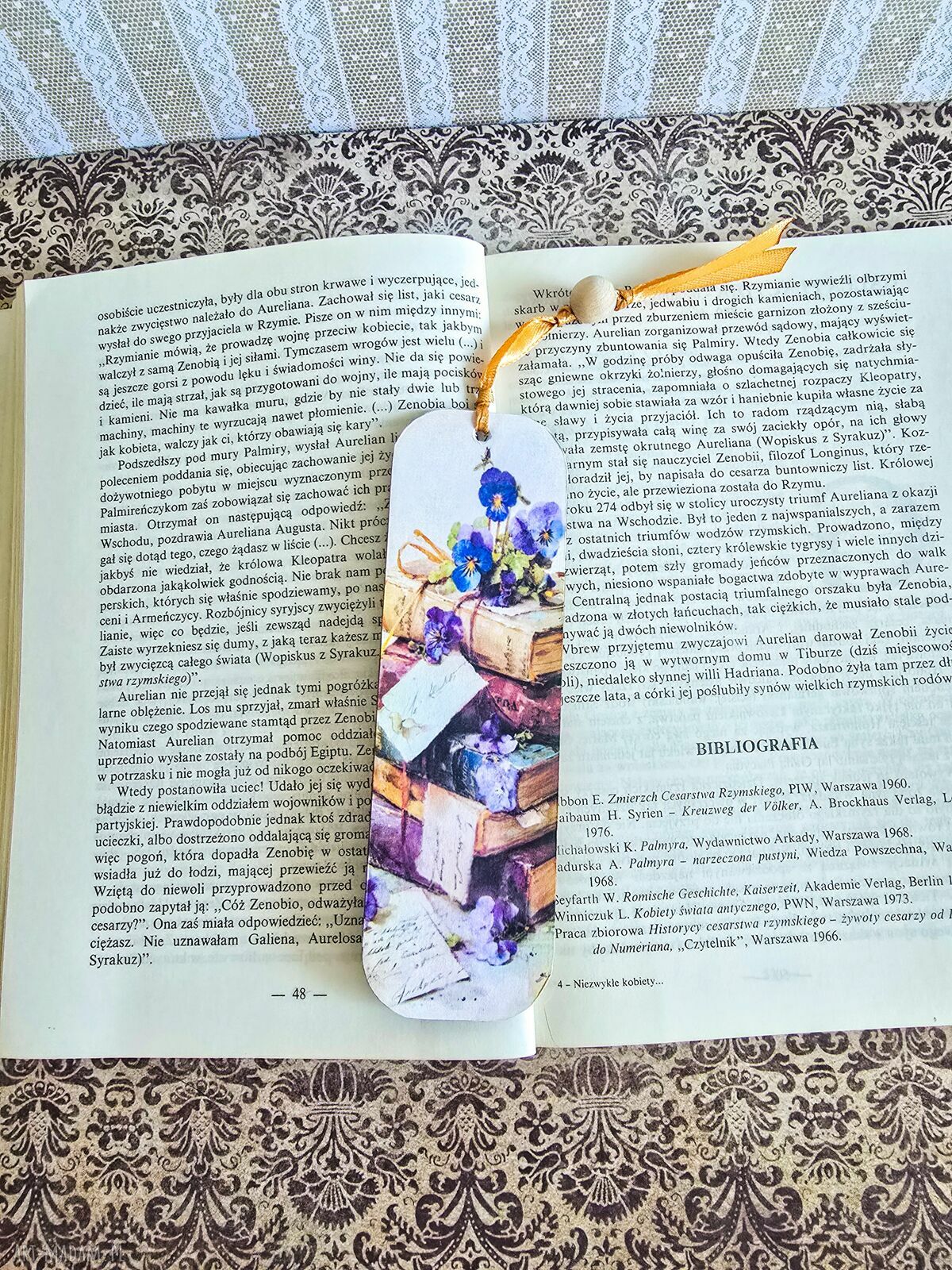 Drewniana zakładka do książki Zaczytana Kawoszka 3