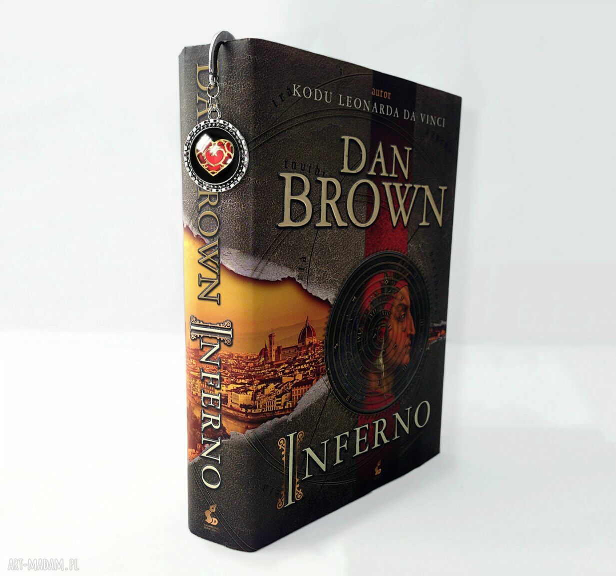 Zakładka książki serce prezent walentynki romantyczny duża