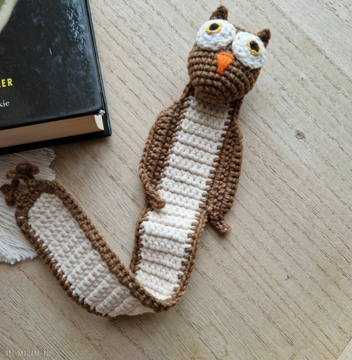 Zakładka do książki handmade - sowa Maka-Design