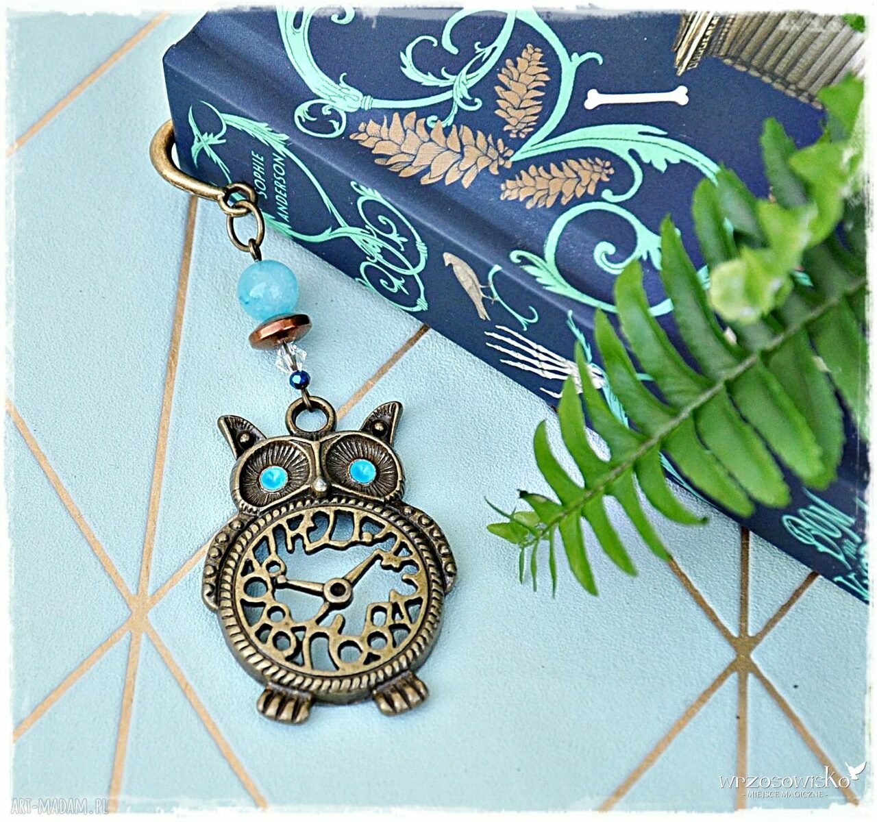 Zakładka do książki sowa vintage HandMade