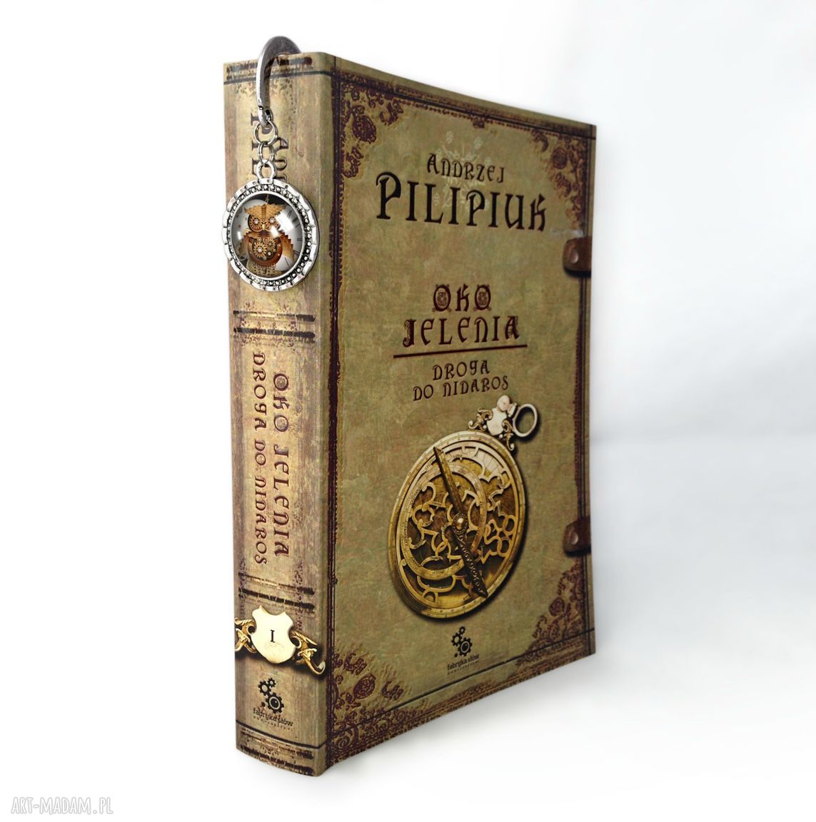 Zakładka książki steampunkowa sowa steampunk prezent duża