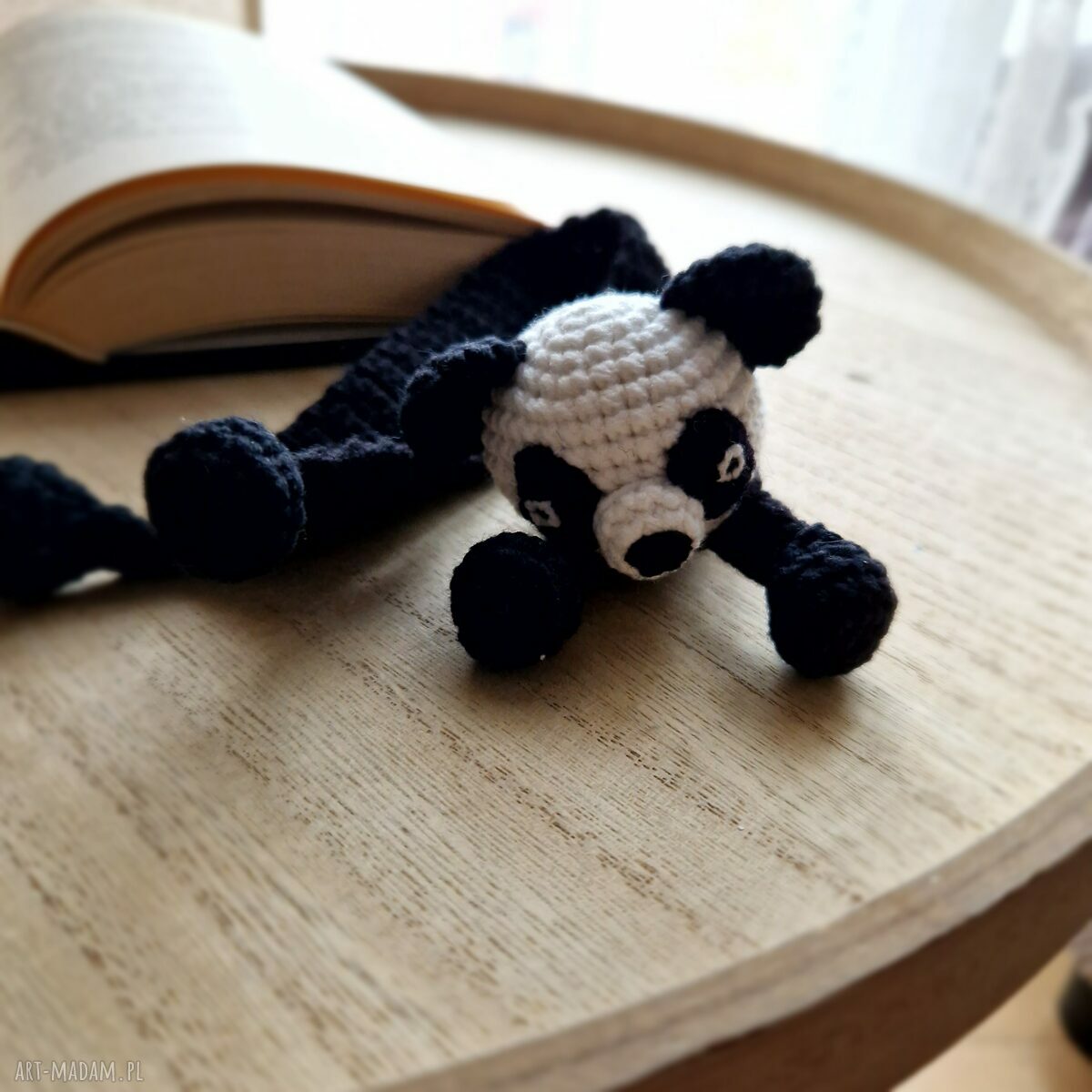 Zakładka do książki ręcznie robiona Panda