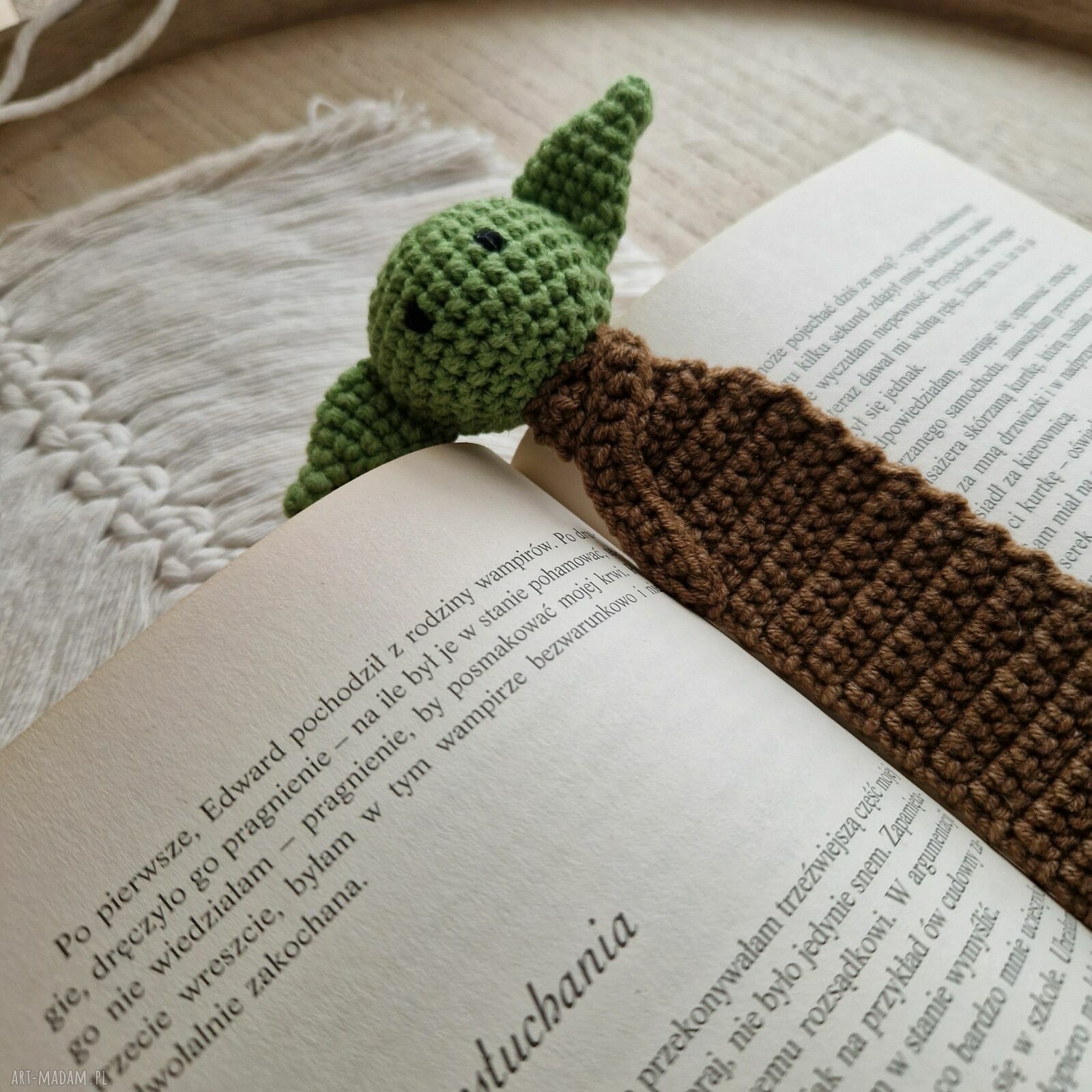 Zakładka do książki Yoda Star Wars - ręcznie robiona szydełkowa