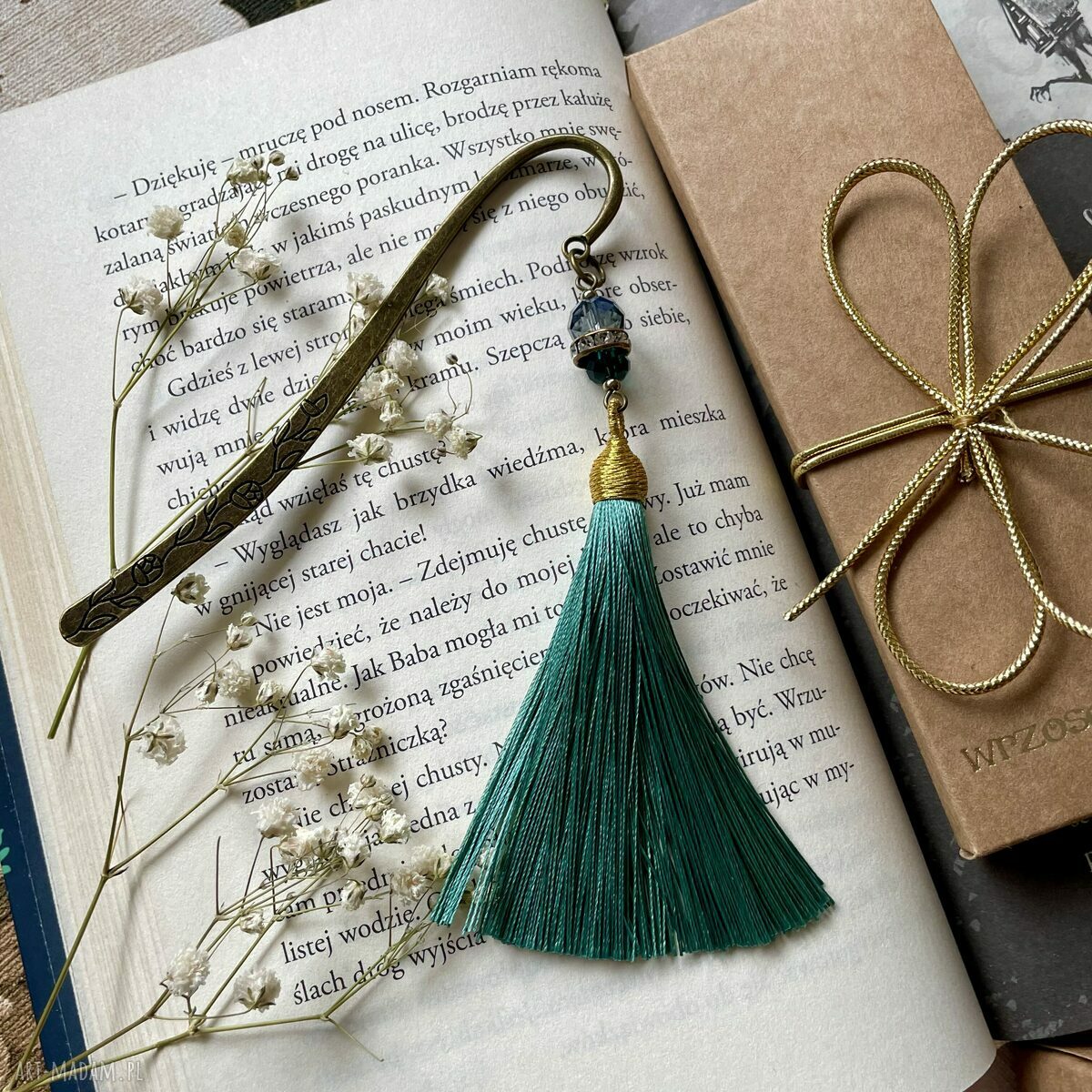 Zakładka do książki z chwostem szałwia HandMade