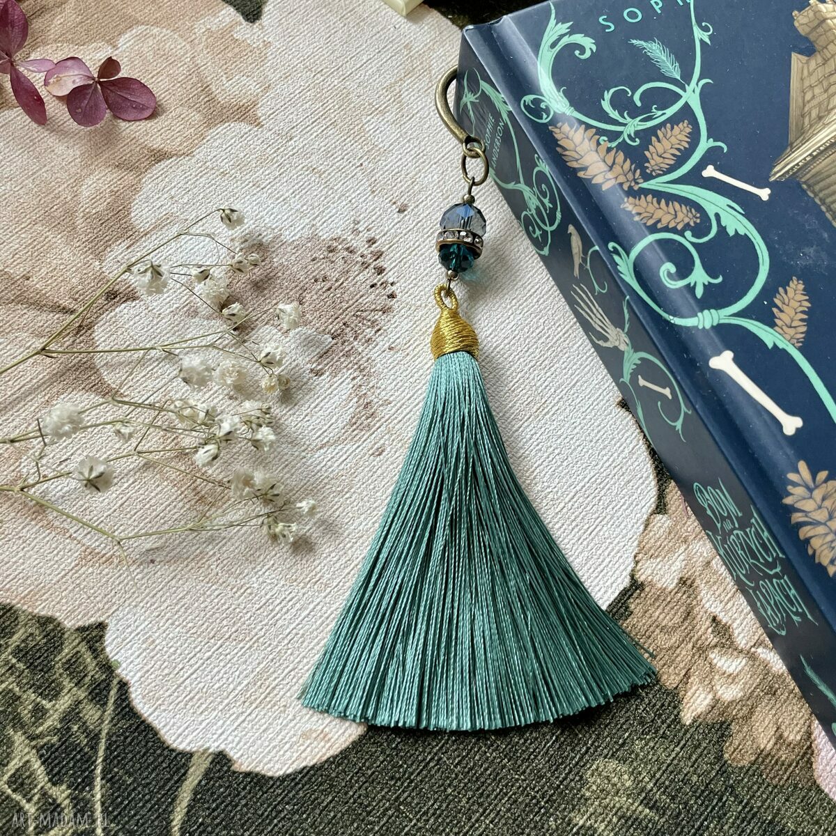 Zakładka do książki z chwostem szałwia HandMade