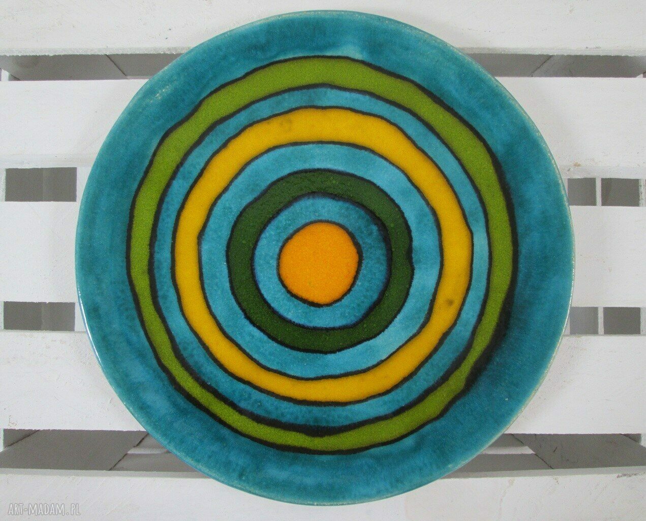 zakręcona patera ceramiczna