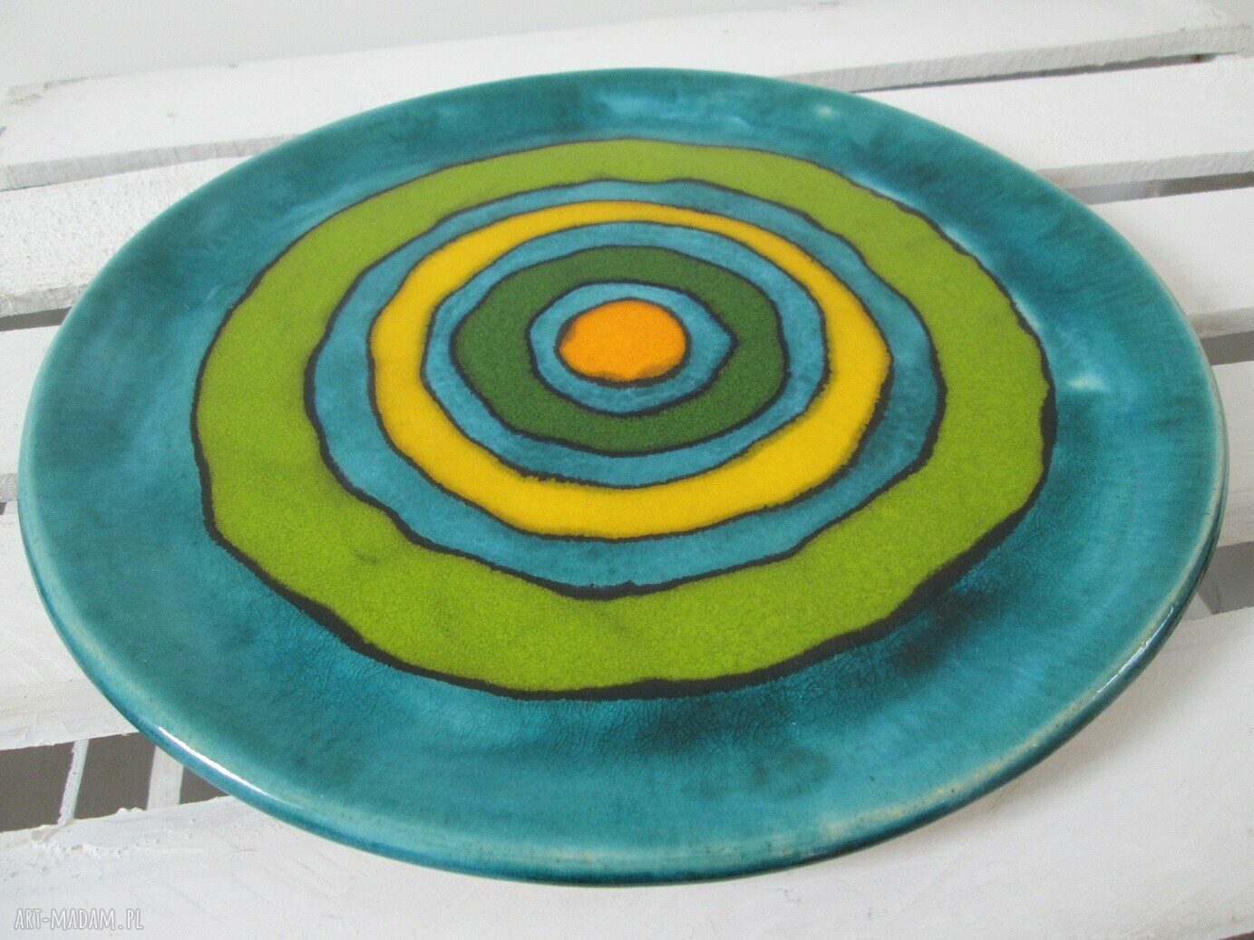 zakręcona patera ceramiczna