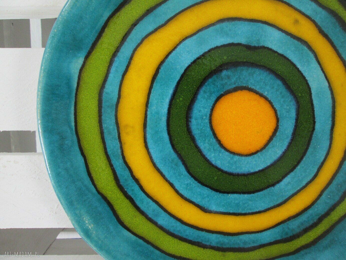 zakręcona patera ceramiczna