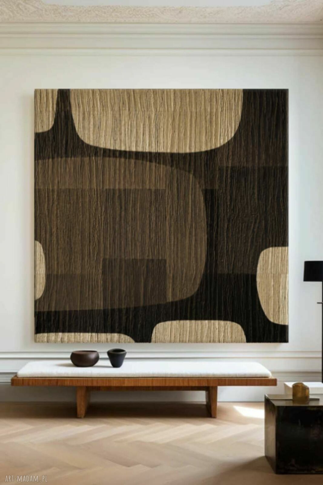 Modernistyczny obraz do salonu 120x120 cm ZAKROCKA ATELIER - MODERNO