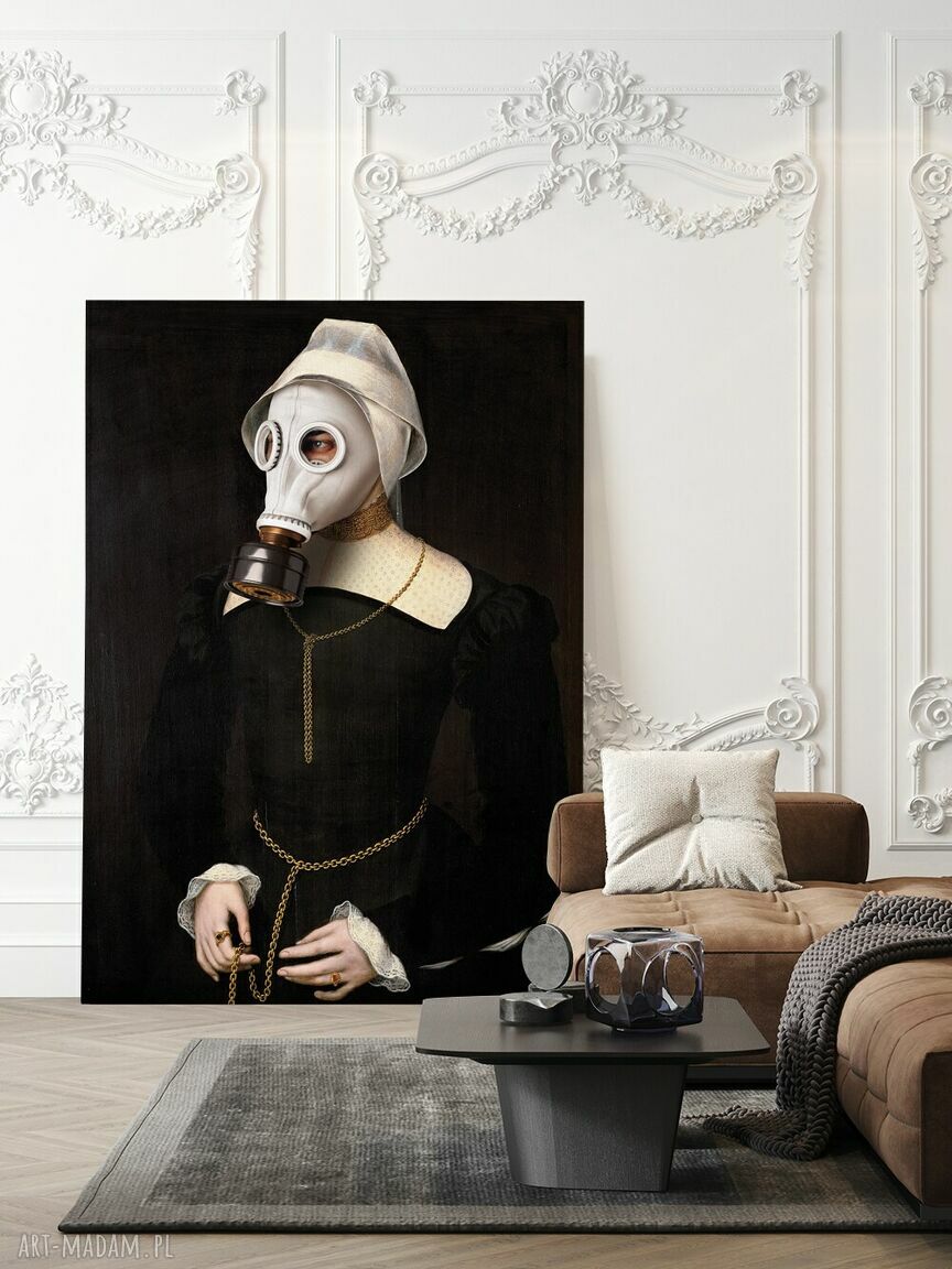Plakat Zamaskowana 50x70 cm - dekoracja ścienna do salonu