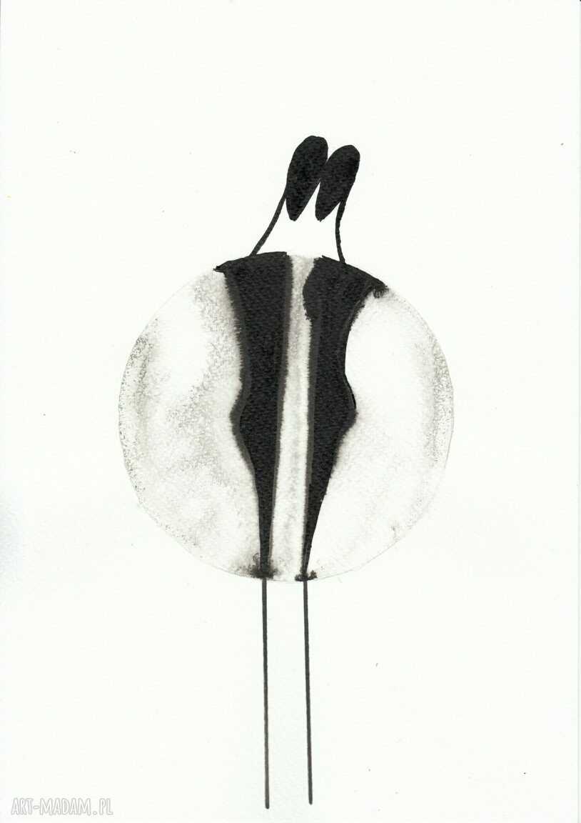 Zestaw 3 grafik A4 „Body Flowers” czarny tusz na papierze akwarelowym (wyprzedane)