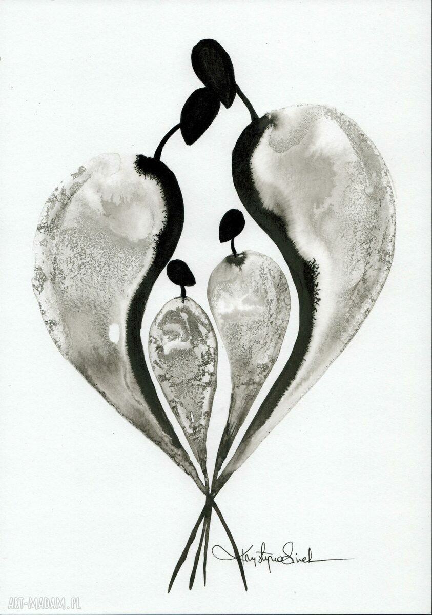 Zestaw 3 grafik z cyklu Relationships - czarno-biały minimalizm 30x40 cm