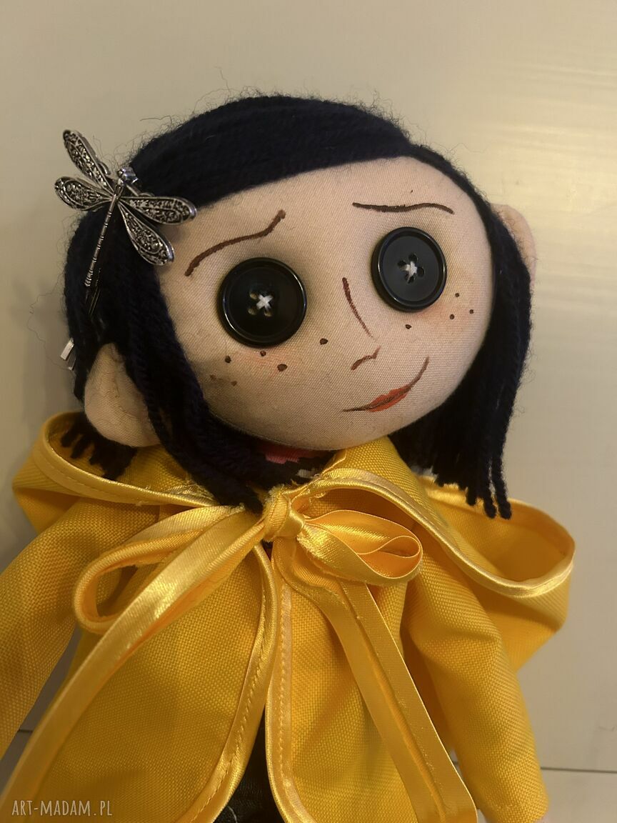 Koralina - lalka szmaciana handmade 45 cm (zamówienie)