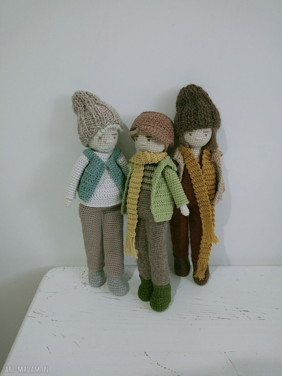Zamówienie indywidualne: szydełkowa lalka handmade na prezent dla dziecka