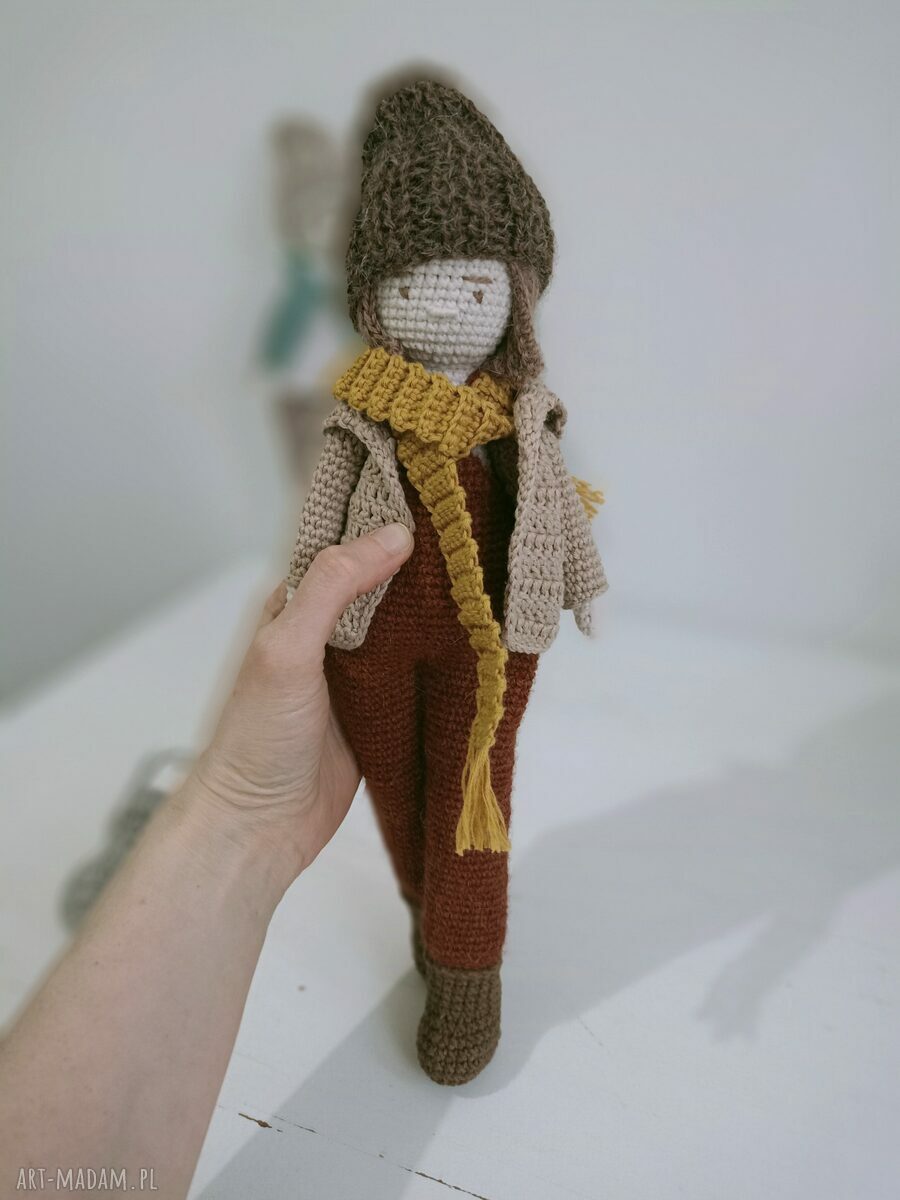 Zamówienie indywidualne: szydełkowa lalka handmade na prezent dla dziecka