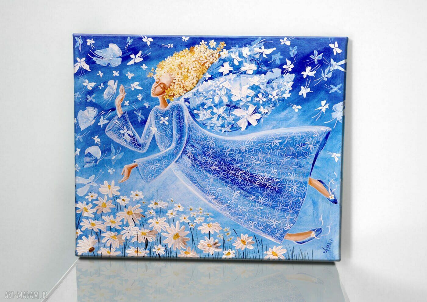 Anioł Gwiazd - Stróż Miłości: giclee na płótnie canvas