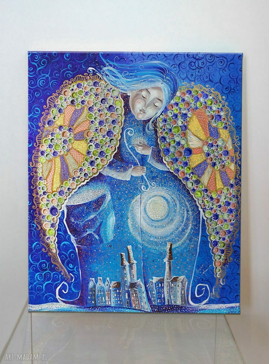 Anioł Gwiazd - Stróż Miłości: giclee na płótnie canvas