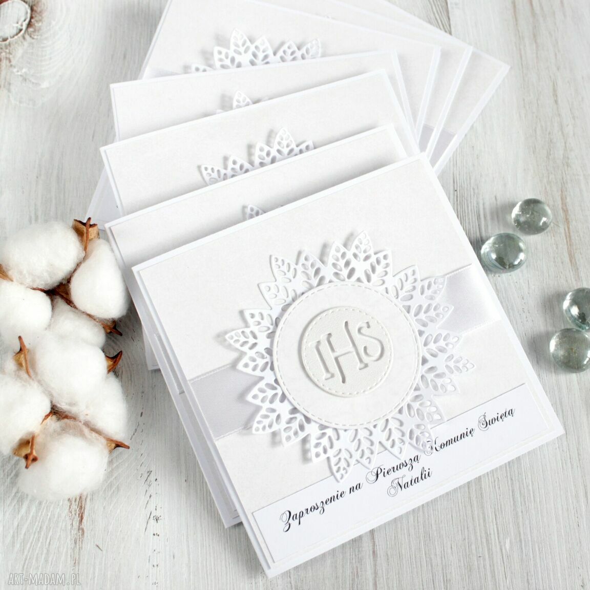 zaproszenie: Zamówienie Pani Moniki ręcznie robione