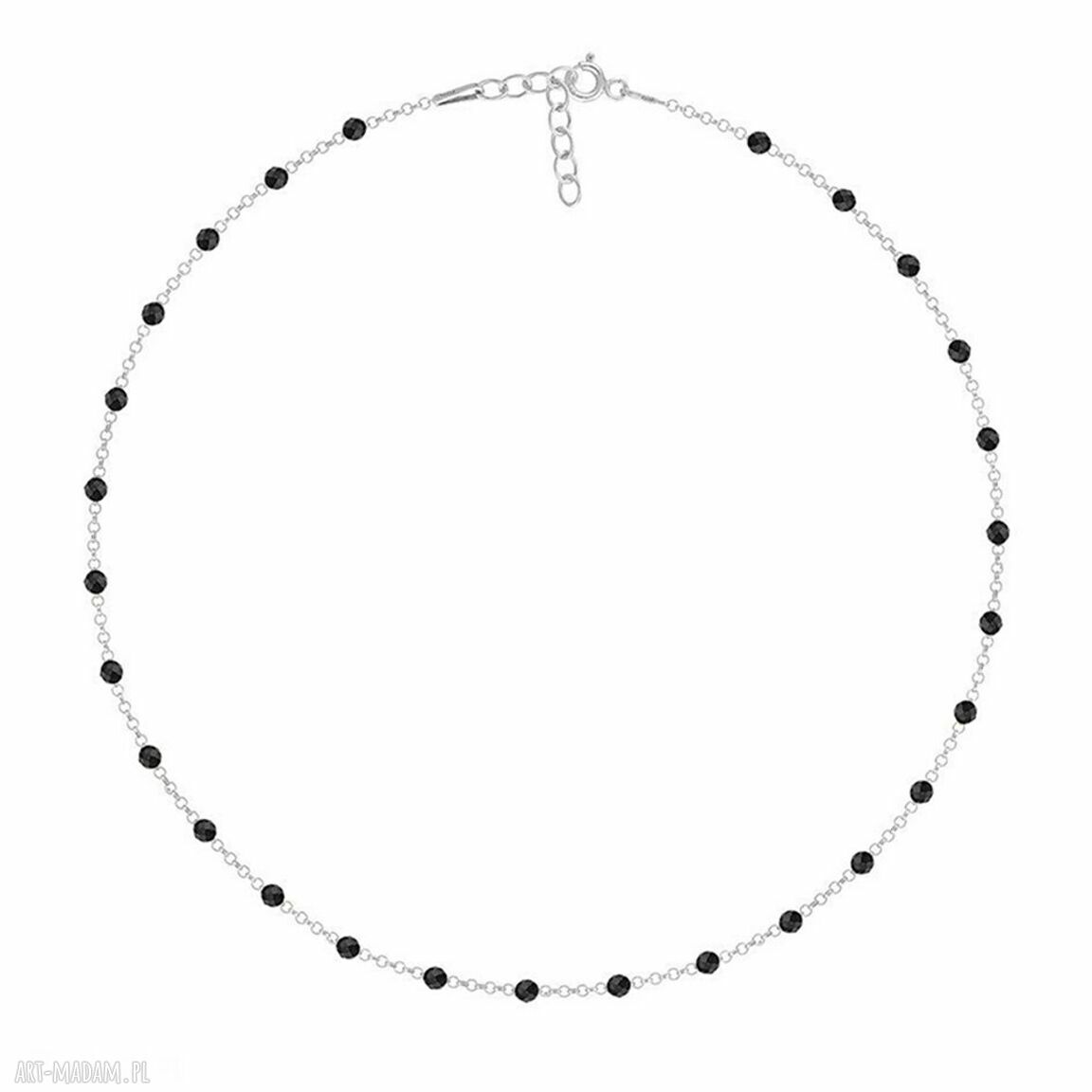 Zamówienie specjalne choker onyks srebro obejmuje dwa chokery