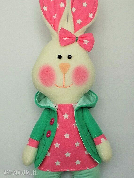 Króliczka Agata - przytulanka handmade dla dziecka