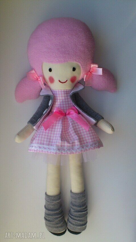 Lalka Nataszka 40 cm - przytulanka handmade na prezent