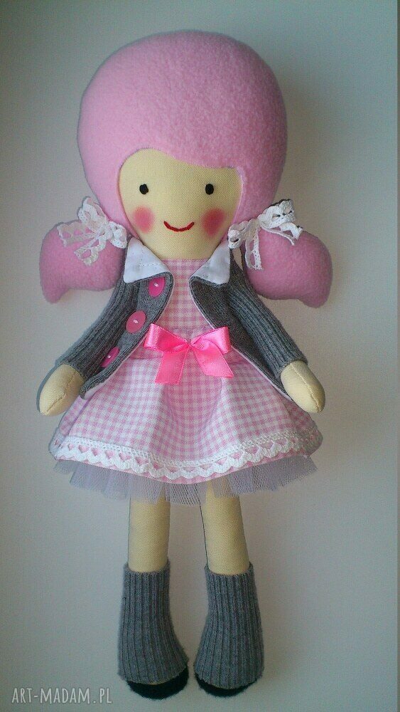 Lalka Nataszka - zamówienie specjalne, ręcznie robiona przytulanka dla dziecka (ok. 40 cm)