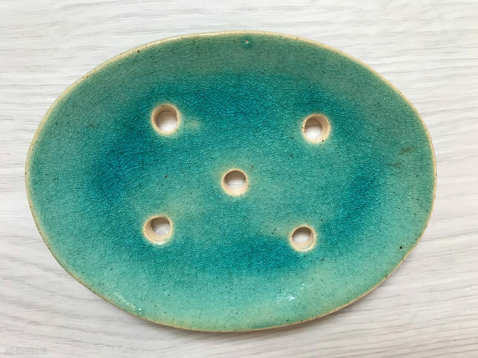 Ręcznie robione ceramiczne mydelniczki - zestaw 2 szt.