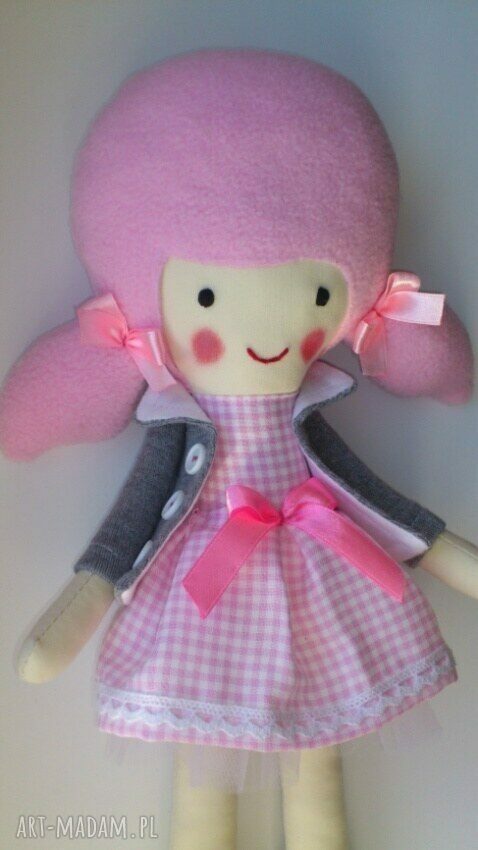 Lalka Nataszka 40 cm - przytulanka handmade na prezent